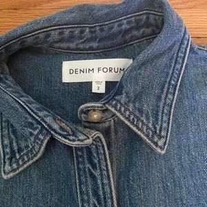 Aritzia denim forum oversized jean shirt